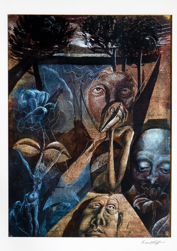 Ernst fuchs portrait - ernst, fuchs,