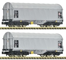 Fleischmann 6660087 Spur N Set zwei Schubplanenwagen