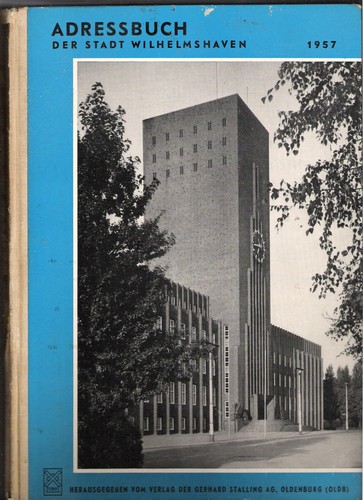 Stadtadreßbuch wilhelmshanen - stadtadreßbuch,