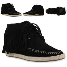 Damen Mokassins Stiefeletten