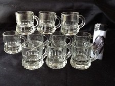 10 x Vintage Glas Schnapskrug