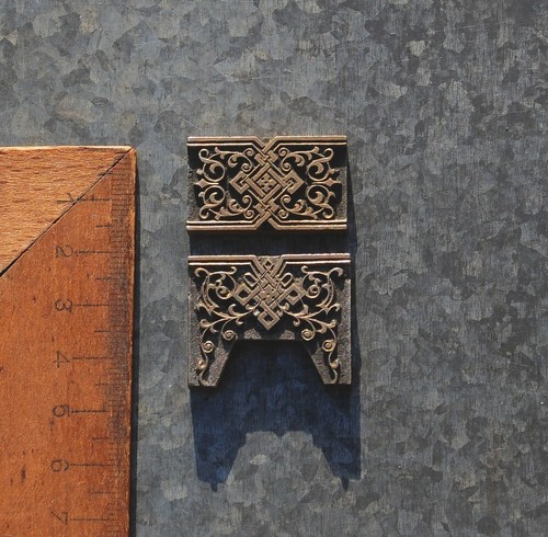 Messingornament - 2x,