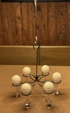 Harlyk Eisen Kerzenhalter Schmiedeeisen Leuchter Gestell hängend 8 armig