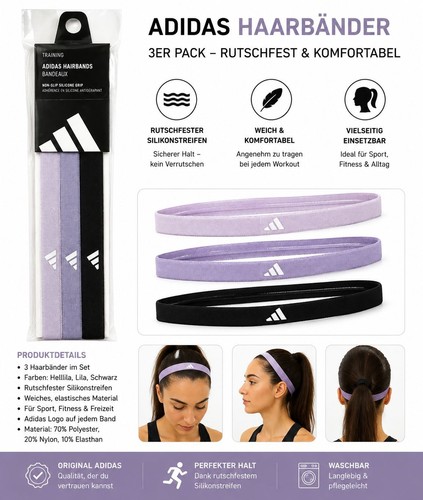 Adidas unisex haarband 3pp - unisex,