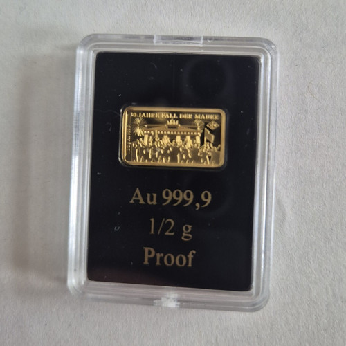 Mdm goldbarren au 999 - 0,5, 999,9