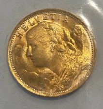 Goldmünze 20 Franken Schweiz