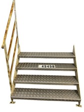 Stahltreppe Industrietreppe Außentreppe Bautreppe Treppe 4 Stufen 49498