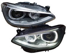 Angel Eyes Scheinwerfer für BMW F20 F21 11-15 1er Led Standlicht Satz H7 Halogen