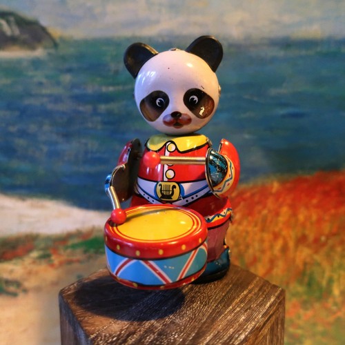 Blechspielzeug panda mit - panda,