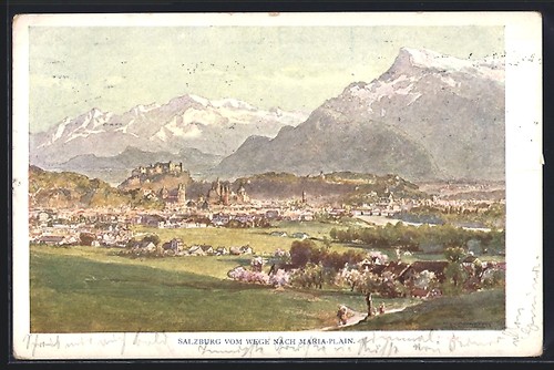 Künstler edward theodore - künstler-ak,
