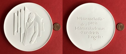 Ddr porzellan medaille - medaille, nva