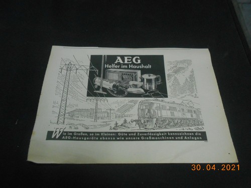 Orig werbung reklame annonce - reklame,