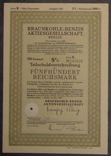 Braunkohle-Benzin