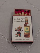 Streichholzschachtel, Der Gute Pott, Grog, Rum, 10.45 DM, Pott Rum