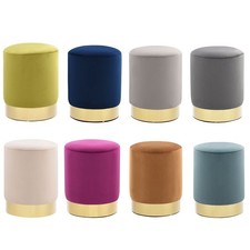 Rund Samt Hocker Polsterhocker