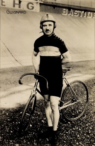 Radrennfahrer guignard - ak,