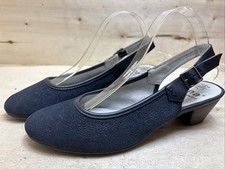 JANA SLINGBACK BALLERINAS ABSATZSCHUHE PUMPS Gr:39 H UK:6 DUNKELBLAU