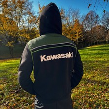 Kawasaki Racing Motorsport Vintage Hoodie Mans Gr.S-M