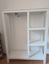 IKEA Regal mit Kleiderstange bzw. kleiner offener Kleiderschrank weiß Holz