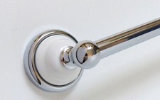 NERO Bad Accessoires Serie Landhaus Handtuchstange 60cm Handtuchhalter Chrom NEU