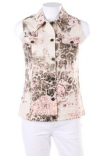 KARA MAKAN Weste Print D 40 elfenbein NEU