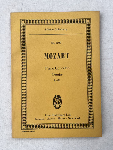 Noten mozart 451 - noten., k.