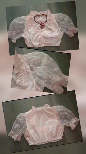 Dirndlbluse damen weiß - gr.,