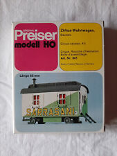 Preiser Art.Nr. 601 / Zirkus Sarrasani Zirkus-Wohnwagen /Ungebaut/OVP