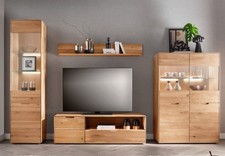 Wohnwand I Massivholz Eiche