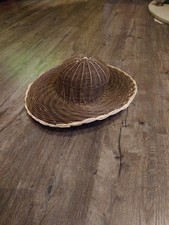 Deko Hut aus Peddigrohr