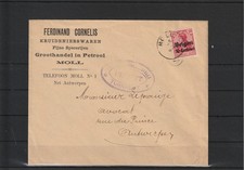 Bes. I. WK - Belgien Firmenbrief Moll n. AntwerpenZensur Turnhout 1918 #1100070