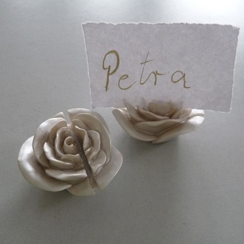 Platzkartenhalter rosen - platzkartenhalter,
