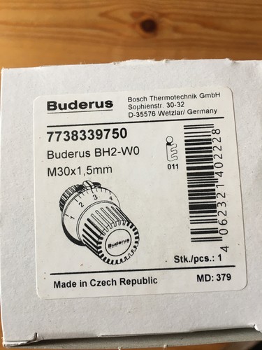 Buderus heizungsventil bh2 - buderus, bh2-wo