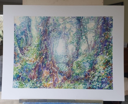 Original aquarell wildwuchs - aquarell, "wildwuchs"