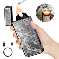 Elektro Lichtbogen Arc Feuerzeug USBAufladbar Elektro Feuerzeug winddicht NEU