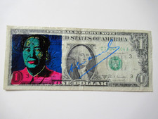 a) ANDY WARHOL: US 1$ BANKNOTE