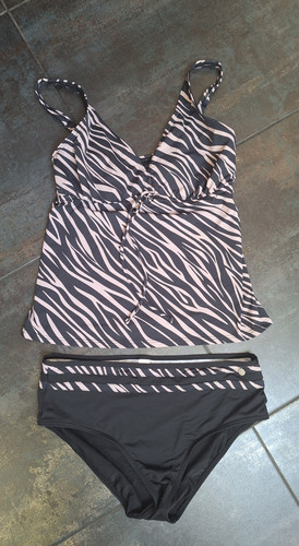 Tankini braun schwarz - tankini,, braun-schwarz