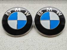 Emblem für BMW Motorhaube Heckklappe 2x 82mm Blau Weiß E60 E61 E36 8132375