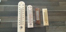 Thermometer Außen Innen Holz