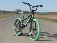 BMX FAHRRAD SCHWARZ GRÜN 20 ZOLL KS CYCLING