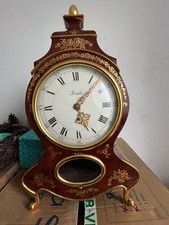 Neuenburger Pendule  (Zénith) in rot mit Goldverzierung