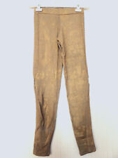 Luxus FAITH CONNEXION Viskosemix Stretch Schlupf Hose Gr. S / 36 braun gold