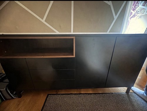 Sideboard anrichte schwarz mit - schwarz,