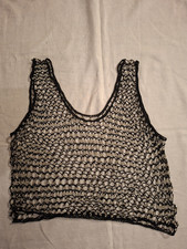 Perlen Oberteil - Netzhemd -