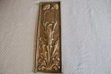 Ofenplatte Wandbild Eisen gold