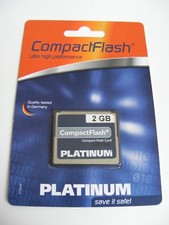 2GB Compact Flash Card Ultra HIGH PERFORMANCE ( 2 GB CF Karte ) PLATINUM Neu