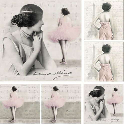 Servietten sagen vintage - 20,