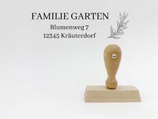 Adressstempel - Garten |