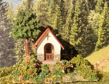 RS Spitaler H0 Holz 6683 Diorama Kapelle Haus alt antik 50er Jahre selten