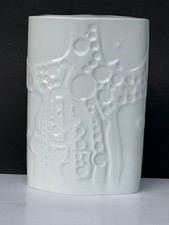 Op Art  Porzellan Vase